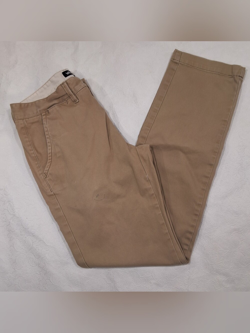 Vans Autentic Chino Pants Men's Khaki Relaxed Fit Casual Skate Classic Size 31